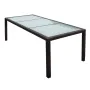 Garden table made of synthetic rattan and brown glass 190x90x75 cm by , Garden tables - Ref: Foro24-44068, Price: 333,68 €, D...