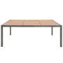 Gartentisch aus grauem PE-Rattan und Akazienholz 200x200x74 cm von , Gartentische - Ref: Foro24-46137, Preis: 338,46 €, Rabat...