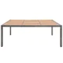 PE rattan and gray acacia wood garden table 200x200x74 cm by , Garden tables - Ref: Foro24-46137, Price: 338,49 €, Discount: %