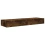 TV cabinets with LED lights 2 units smoked oak 60x35x15.5 cm by , TV Furniture - Ref: Foro24-842897, Price: 87,51 €, Discount: %