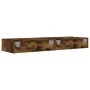TV cabinets with LED lights 2 units smoked oak 60x35x15.5 cm by , TV Furniture - Ref: Foro24-842897, Price: 87,51 €, Discount: %