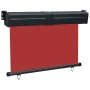 Red balcony side awning 125x250 cm by , Umbrellas - Ref: Foro24-48421, Price: 76,59 €, Discount: %