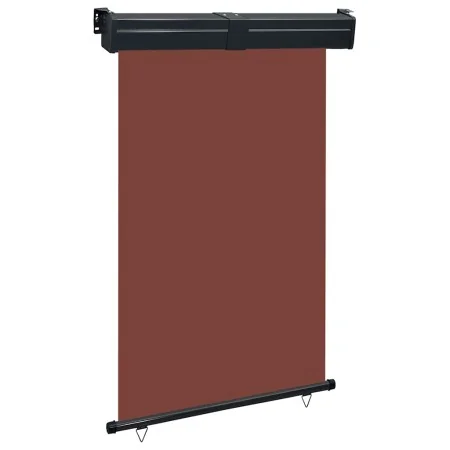 Brown balcony side awning 125x250 cm by , Umbrellas - Ref: Foro24-48423, Price: 74,63 €, Discount: %