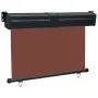 Brown balcony side awning 125x250 cm by , Umbrellas - Ref: Foro24-48423, Price: 74,63 €, Discount: %