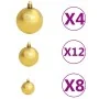 Lot of 100 Christmas balls brown/bronze/gold 3/4/6 cm by , Festive decorations - Ref: Foro24-245714, Price: 29,48 €, Discount: %
