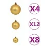 Lot of 100 Christmas balls brown/bronze/gold 3/4/6 cm by , Festive decorations - Ref: Foro24-245714, Price: 29,48 €, Discount: %