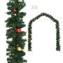 Guirnaldas de Navidad con bolas 4 unidades PVC verde 270 cm de , Adornos festivos - Ref: Foro24-284309, Precio: 74,12 €, Desc...