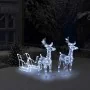 Weihnachtsdekoration Rentiere und Schlitten aus Acryl 160 LEDs 130 cm von , Weihnachtsbeleuchtung - Ref: Foro24-289979, Preis...
