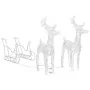 Weihnachtsdekoration Rentiere und Schlitten aus Acryl 160 LEDs 130 cm von , Weihnachtsbeleuchtung - Ref: Foro24-289979, Preis...