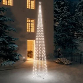 Kegelförmiger Weihnachtsbaum mit 752 kaltweißen LEDs, 160x500 cm. von , Weihnachtsbäume - Ref: Foro24-328723, Preis: 159,88 €...