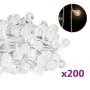 Garland of lights with 8 functions, 20m long, 200 warm white LED bulbs. by , Christmas lights - Ref: Foro24-328810, Price: 25...
