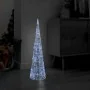 Pirámide decorativa cono acrílico luces LED blanco frío 90 cm de , Luces de Navidad - Ref: Foro24-329802, Precio: 59,57 €, De...