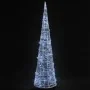 Pirámide decorativa cono acrílico luces LED blanco frío 90 cm de , Luces de Navidad - Ref: Foro24-329802, Precio: 59,57 €, De...