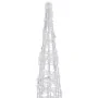 Pirámide decorativa cono acrílico luces LED blanco frío 90 cm de , Luces de Navidad - Ref: Foro24-329802, Precio: 59,57 €, De...