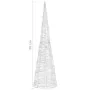 Pirámide decorativa cono acrílico luces LED blanco frío 90 cm de , Luces de Navidad - Ref: Foro24-329802, Precio: 59,57 €, De...