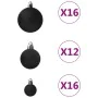 Christmas ball set 100 pieces black by , Festive decorations - Ref: Foro24-330083, Price: 29,48 €, Discount: %