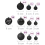 Christmas ball set 100 pieces black by , Festive decorations - Ref: Foro24-330083, Price: 29,48 €, Discount: %