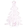 Folding Christmas tree figure 3 pieces warm white 87x87x93 cm by , Christmas lights - Ref: Foro24-343297, Price: 78,40 €, Dis...