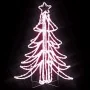 Faltbares Weihnachtsbaum-Figur-Set in warmweiß, 3-teilig, 87x87x93 cm. von , Weihnachtsbeleuchtung - Ref: Foro24-343297, Prei...