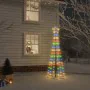 Kegelförmiger Weihnachtsbaum mit 108 farbigen LEDs, 70x180 cm. von , Weihnachtsbäume - Ref: Foro24-343489, Preis: 41,06 €, Ra...