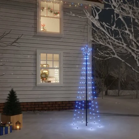 Christmas tree with 108 blue LED spikes 180 cm by , Christmas trees - Ref: Foro24-343553, Price: 31,94 €, Discount: %