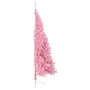 Half artificial Christmas tree with pink PVC stand 180 cm by , Christmas trees - Ref: Foro24-344672, Price: 38,59 €, Discount: %
