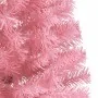 Half artificial Christmas tree with pink PVC stand 180 cm by , Christmas trees - Ref: Foro24-344672, Price: 38,59 €, Discount: %