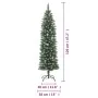 Künstlicher schmaler Weihnachtsbaum mit PVC-Ständer, 120 cm. von , Weihnachtsbäume - Ref: Foro24-345164, Preis: 40,24 €, Raba...