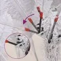 Artificial Christmas tree with hinged branches and flocked snow 120 cm by , Christmas trees - Ref: Foro24-356772, Price: 64,1...