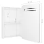 Hellweißer LED-Spiegel-Badezimmerschrank 60 x 11 x 80 cm von vidaXL, Badezimmerwaschtische - Ref: Foro24-326509, Preis: 124,3...