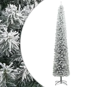 Schmaler Weihnachtsbaum mit Ständer und künstlichem Schnee aus PVC, 270 cm. von , Weihnachtsbäume - Ref: Foro24-357686, Preis...