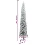 Árbol Navidad estrecho con soporte y nieve artificial PVC 270cm de , Arboles de navidad - Ref: Foro24-357686, Precio: 99,63 €...