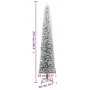 Narrow Christmas tree with stand and artificial snow PVC 270cm by , Christmas trees - Ref: Foro24-357686, Price: 99,69 €, Dis...
