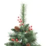Árbol de Navidad artificial con piñas y bayas 210 cm de , Arboles de navidad - Ref: Foro24-357708, Precio: 112,08 €, Descuent...