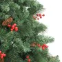 Árbol de Navidad artificial con piñas y bayas 210 cm de , Arboles de navidad - Ref: Foro24-357708, Precio: 112,08 €, Descuent...