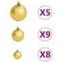 Christmas tree with lights, ornaments, and pine cones 180 cm by , Christmas trees - Ref: Foro24-3077528, Price: 79,84 €, Disc...
