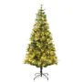 Christmas tree with lights and PVC PE green pine cones 225 cm by , Christmas trees - Ref: Foro24-3094558, Price: 182,15 €, Di...