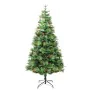 Christmas tree with lights and PVC PE green pine cones 225 cm by , Christmas trees - Ref: Foro24-3094558, Price: 182,15 €, Di...