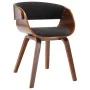 Gebogener Holz-Dining-Stuhl mit grauem Stoff von , Essstühle - Ref: Foro24-283111, Preis: 224,15 €, Rabatt: %