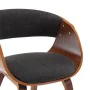 Gebogener Holz-Dining-Stuhl mit grauem Stoff von , Essstühle - Ref: Foro24-283111, Preis: 224,15 €, Rabatt: %