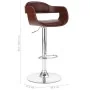 Taburete de cocina cuero sintético marrón de , Taburetes de cocina - Ref: Foro24-287405, Precio: 152,92 €, Descuento: %