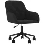 Schwarzer Samtbürostuhl mit Drehfunktion von , Bürostühle - Ref: Foro24-344873, Preis: 111,20 €, Rabatt: %
