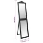 Black standing mirror 40x160 cm by , Mirrors - Ref: Foro24-351523, Price: 74,19 €, Discount: %