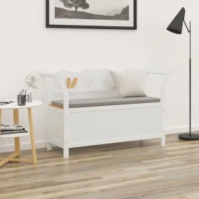 Massive Holzbank aus weißer Fichte 107x45x75,5 cm von , Bänke für Hallen und Lager - Ref: Foro24-351774, Preis: 164,27 €, Rab...
