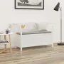 Solid white fir wood bench 107x45x75.5 cm by , Benches for halls and storage - Ref: Foro24-351774, Price: 164,27 €, Discount: %
