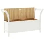 Solid white fir wood bench 107x45x75.5 cm by , Benches for halls and storage - Ref: Foro24-351774, Price: 164,27 €, Discount: %