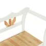 Solid white fir wood bench 107x45x75.5 cm by , Benches for halls and storage - Ref: Foro24-351774, Price: 164,27 €, Discount: %