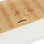 Solid white fir wood bench 107x45x75.5 cm by , Benches for halls and storage - Ref: Foro24-351774, Price: 164,27 €, Discount: %