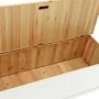 Solid white fir wood bench 107x45x75.5 cm by , Benches for halls and storage - Ref: Foro24-351774, Price: 164,27 €, Discount: %