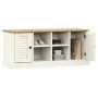 Schuhbank VIGO aus massiver Kiefer in Weiß 106x35x45 cm von , Bänke für Hallen und Lager - Ref: Foro24-353179, Preis: 164,54 ...